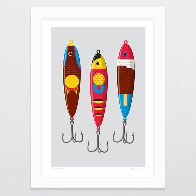 Local Lures Art Print-Glenn Jones Art