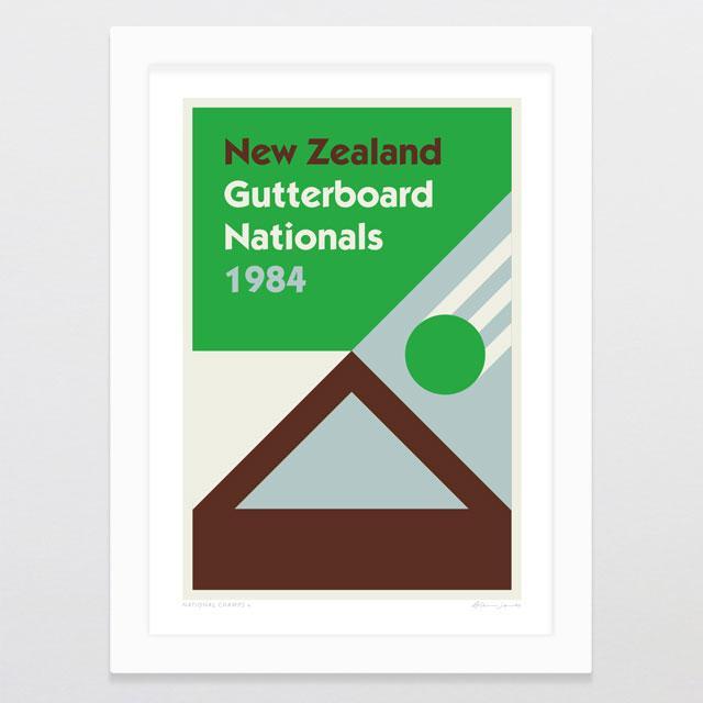 National Champs 4 - Gutterboard Art Print-Glenn Jones Art