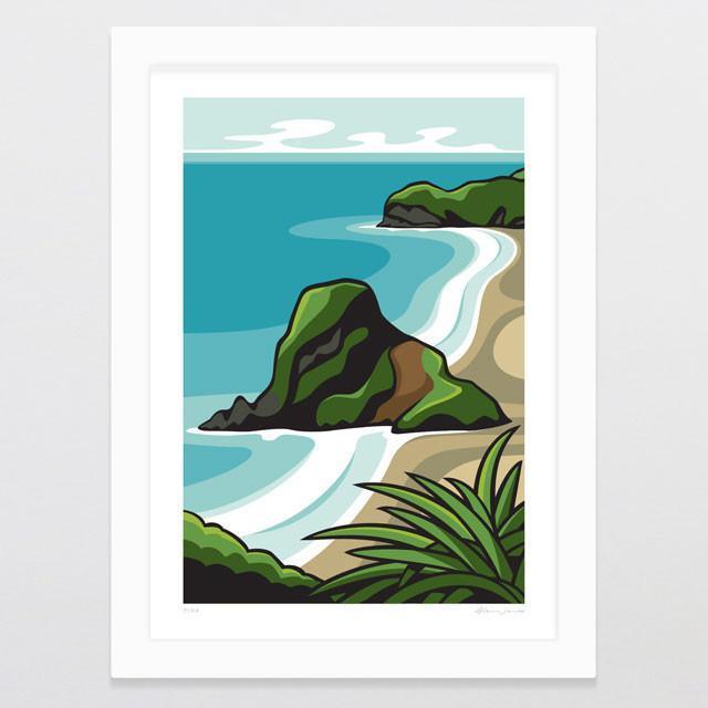 Piha Art Print-Glenn Jones Art