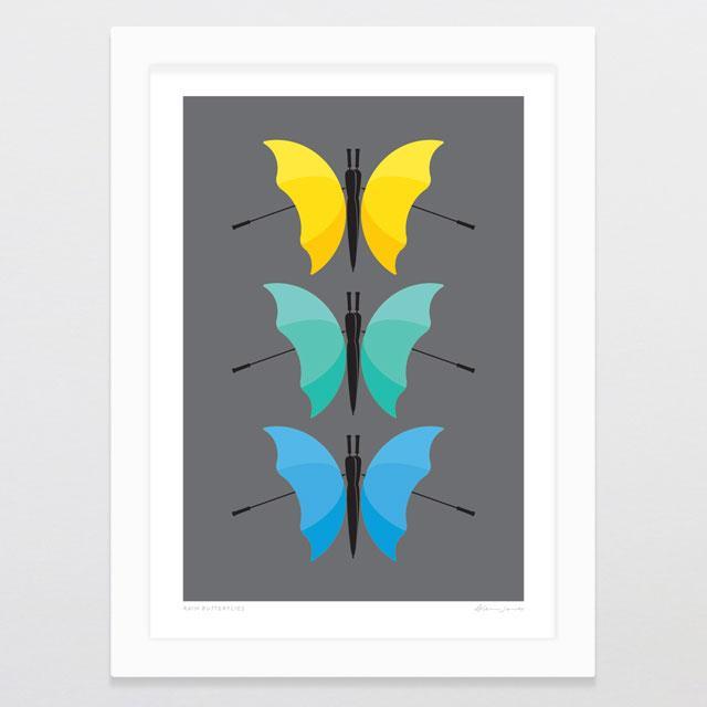 Rain Butterflies Art Print-Glenn Jones Art