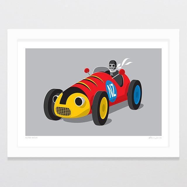 Retro Racer Art Print-Glenn Jones Art