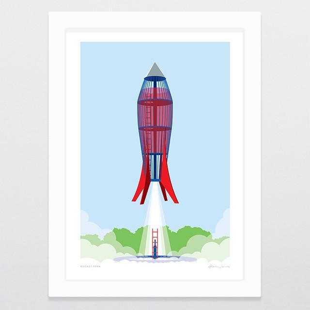 Rocket Park Art Print-Glenn Jones Art