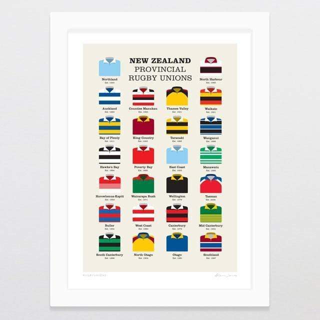 Glenn Jones Art Rugby Unions Art Print Art Print A4 Print / White Frame