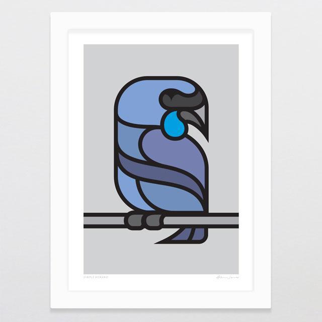 Simply Kokako Art Print-Glenn Jones Art