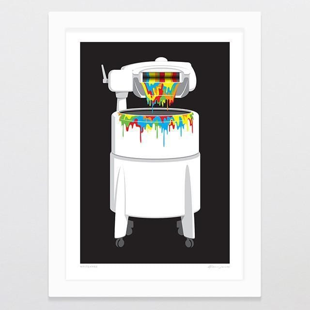 Whiteware Art Print-Glenn Jones Art