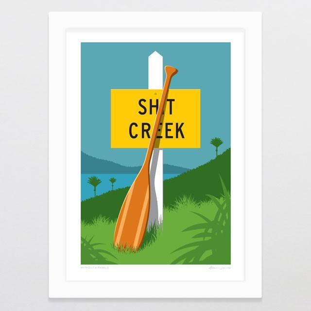 Without A Paddle Art Print-Glenn Jones Art