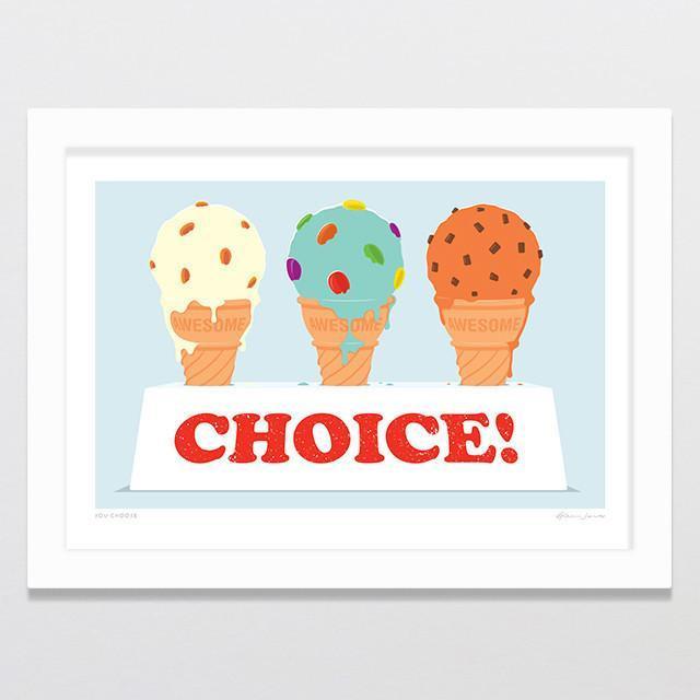 You Choose Art Print-Glenn Jones Art