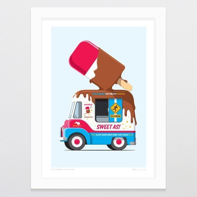 You Scream, Ice Cream Art Print-Glenn Jones Art