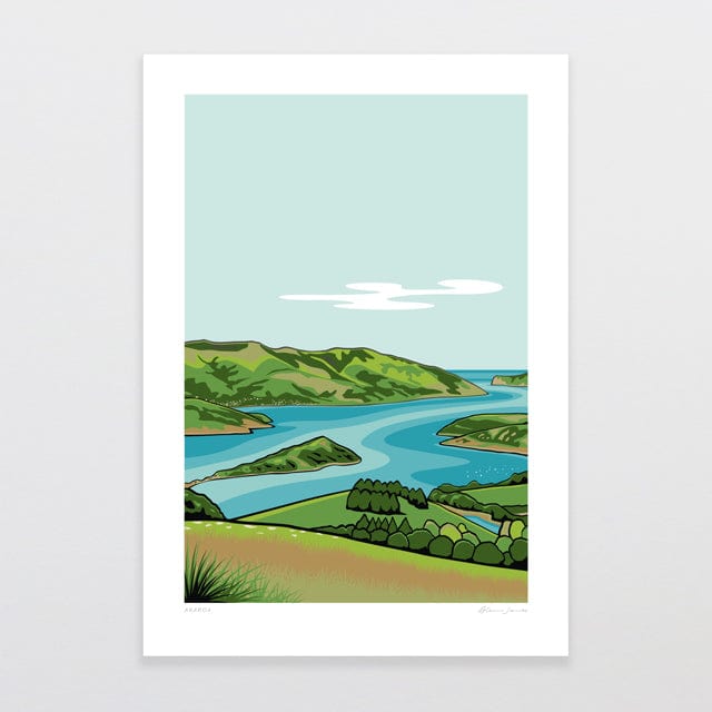 Glenn Jones Art Akaroa Art Print Art Print A4 / Unframed