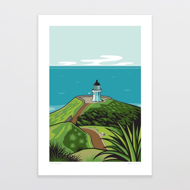 Glenn Jones Art Cape Reinga Art Print Art Print A4 / Unframed