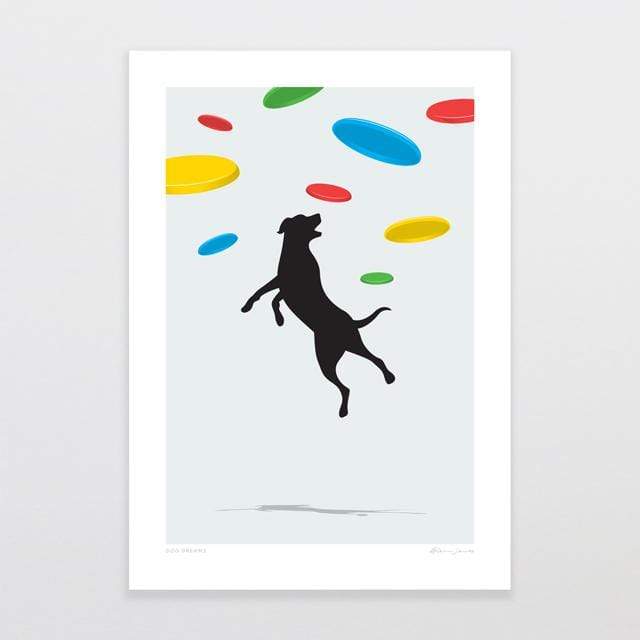 Glenn Jones Art Dog Dreams Art Print Art Print A4 / Unframed