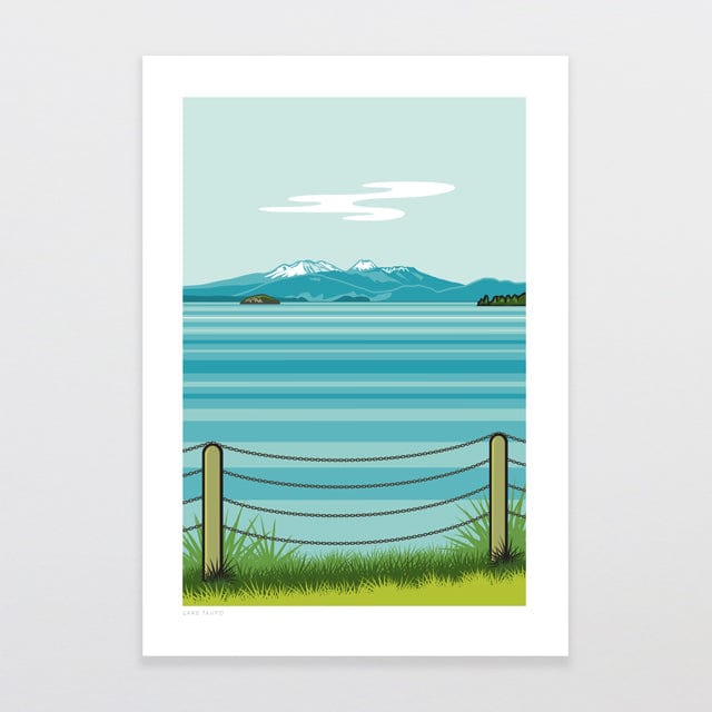 Glenn Jones Art Lake Taupo Art Print Art Print A4 / Unframed