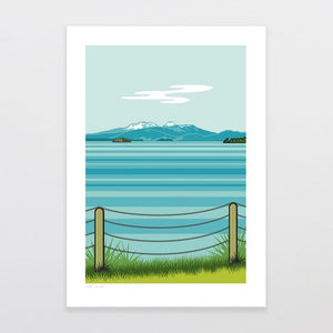 Glenn Jones Art Lake Taupo Art Print Art Print A4 / Unframed