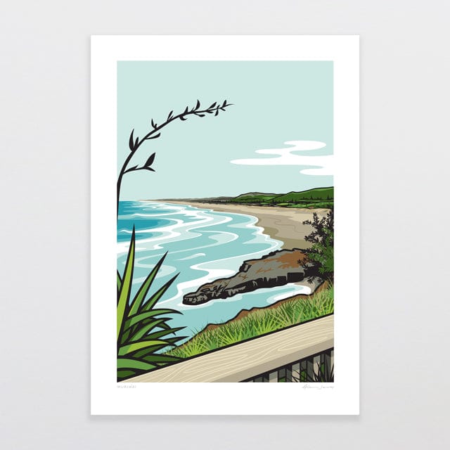 Glenn Jones Art Muriwai Art Print Art Print A4 / Unframed