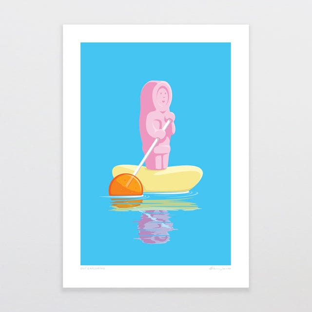 Glenn Jones Art Out Exploring Art Print Art Print A4 / Unframed