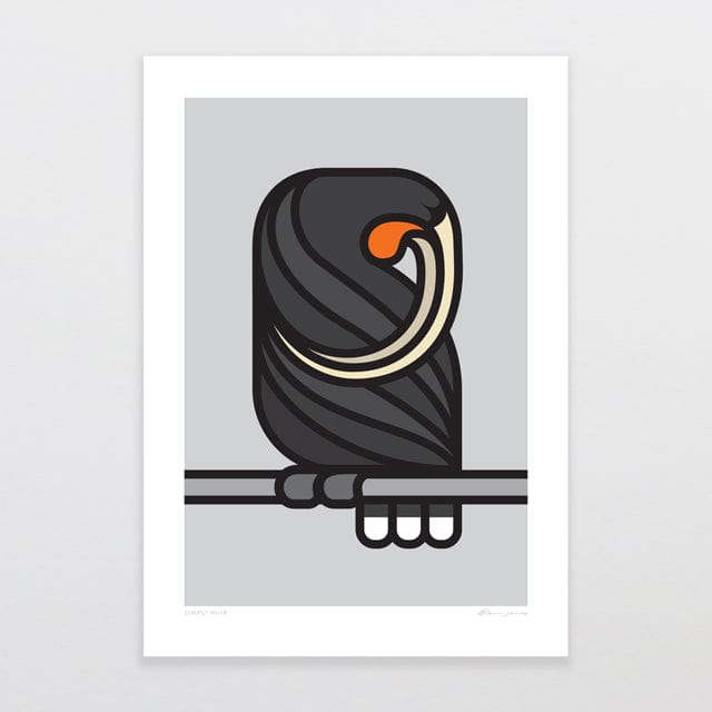 Glenn Jones Art Simply Huia Art Print Art Print A4 / Unframed