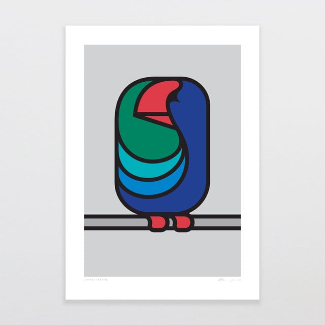 Glenn Jones Art Simply Takahe Art Print Art Print A4 / Unframed
