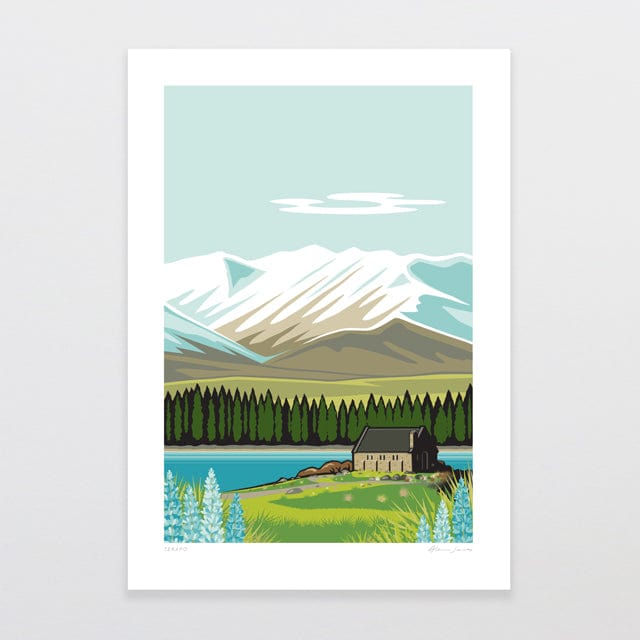 Glenn Jones Art Tekapo Art Print Art Print A4 / Unframed