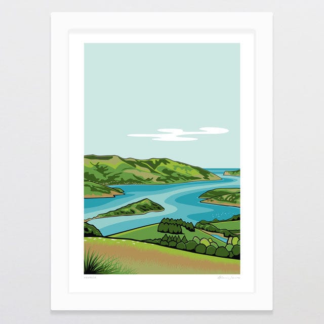 Glenn Jones Art Akaroa Art Print Art Print A4 / White