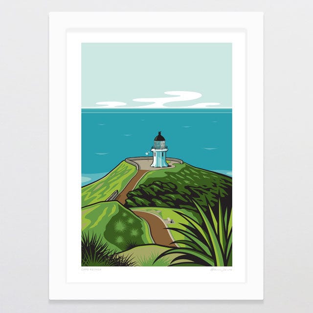 Glenn Jones Art Cape Reinga Art Print Art Print A4 / White