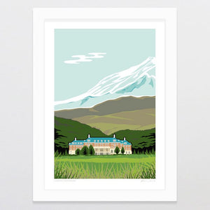 Glenn Jones Art Chateau Tongariro Art Print Art Print A4 / White