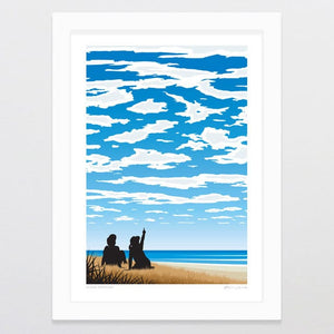 Glenn Jones Art Cloud Spotting Art Print Art Print A4 / White