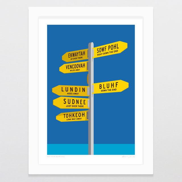 Glenn Jones Art Get Your Bearings Art Print Art Print A4 / White