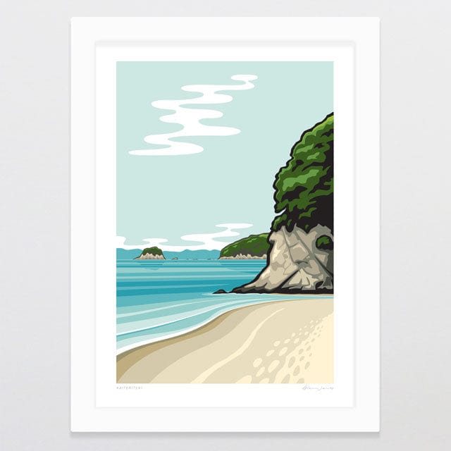 Glenn Jones Art Kaiteriteri Art Print Art Print A4 / White