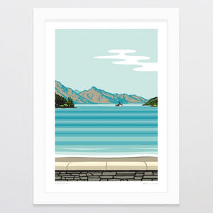 Glenn Jones Art Queenstown Art Print Art Print A4 / White