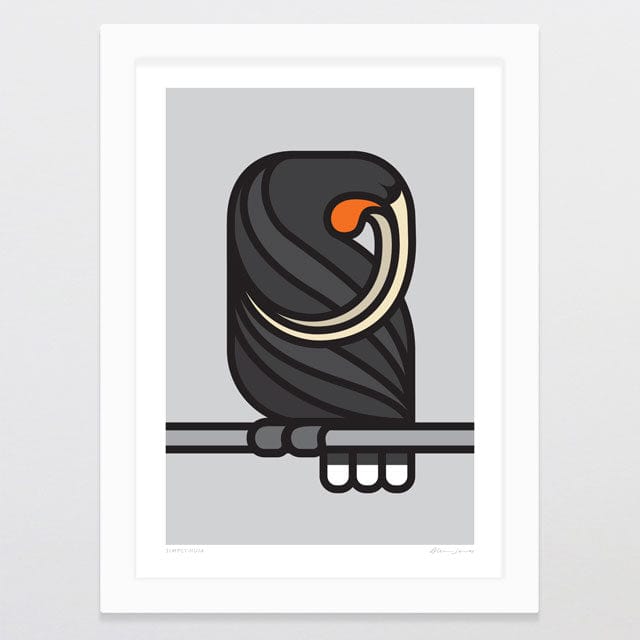 Glenn Jones Art Simply Huia Art Print Art Print A4 / White