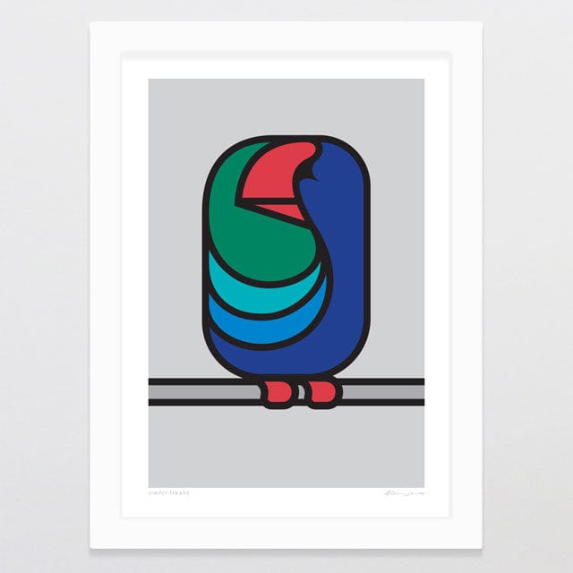 Glenn Jones Art Simply Takahe Art Print Art Print A4 / White