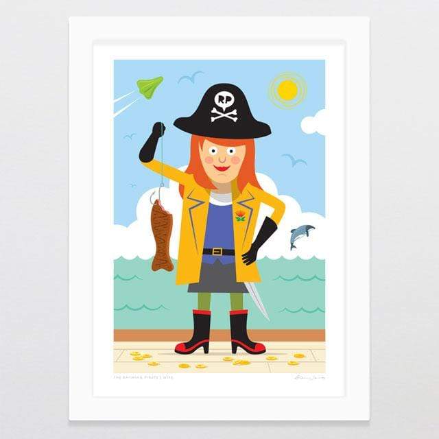 Glenn Jones Art The Rhyming Pirate's Wife Art Print Art Print A4 / White