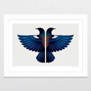 Glenn Jones Art Two Tui Art Print Art Print A4 / White