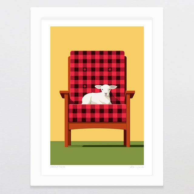 Glenn Jones Art Warmer Inside Art Print Art Print A4 / White