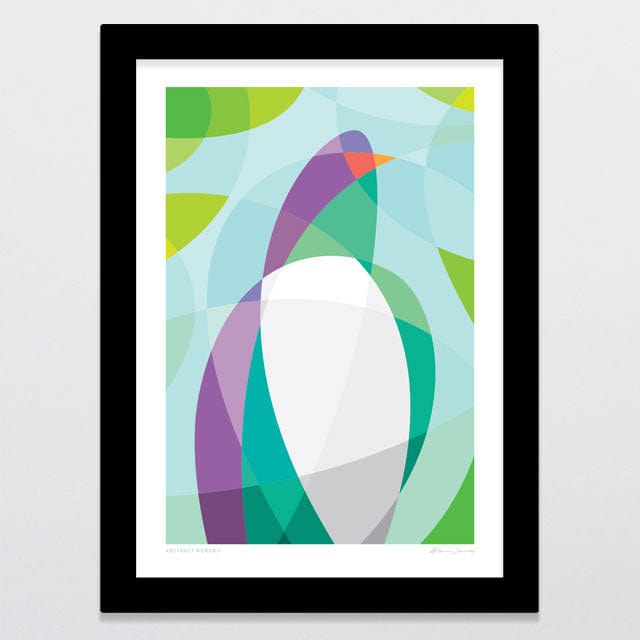 Glenn Jones Art Abstract Kereru Art Print Art Print
