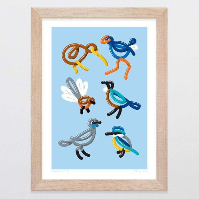 Glenn Jones Art Balloon Natives Art Print Art Print
