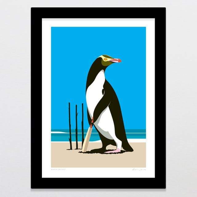 Glenn Jones Art Beach Cricket Art Print Art Print