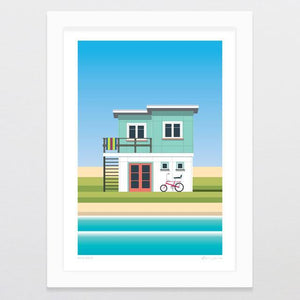 Glenn Jones Art Bike Bach Art Print Art Print