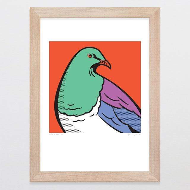 Glenn Jones Art Comic Kereru Art Print Art Print