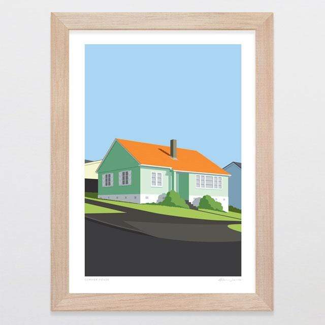 Glenn Jones Art Corner House Art Print Art Print