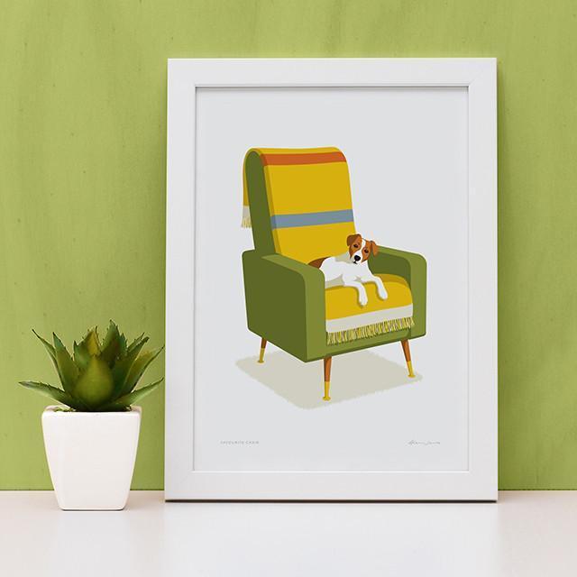 Glenn Jones Art Favourite Chair Art Print Art Print