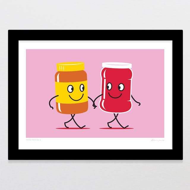 Glenn Jones Art Food Friends 9 - Peanut Butter & Jam Art Print Art Print