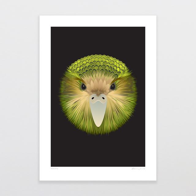 Glenn Jones Art Kakapo Art Print Art Print