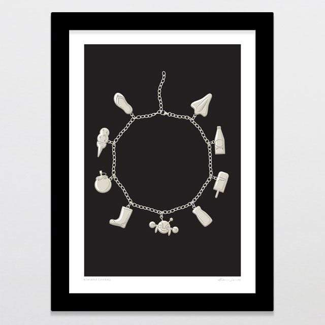 Glenn Jones Art Kiwiana Charms Art Print Art Print