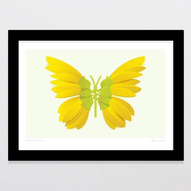 Glenn Jones Art Kowhai Butterfly Art Print Art Print