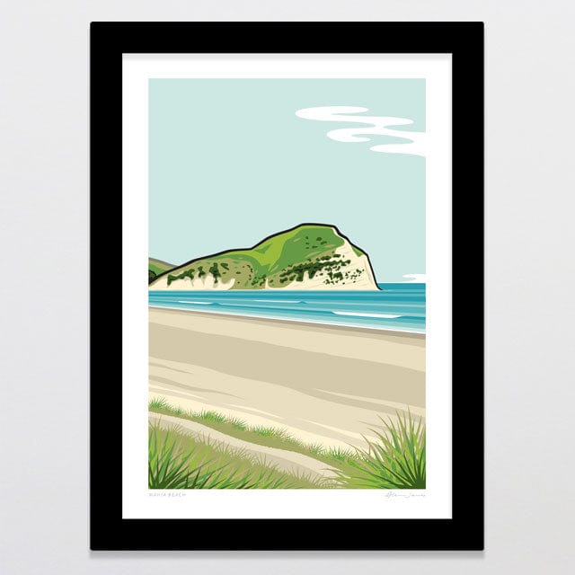 Glenn Jones Art Mahia Beach Art Print Art Print