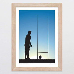 Glenn Jones Art Practice Makes Perfect - Rugby Art Print Art Print