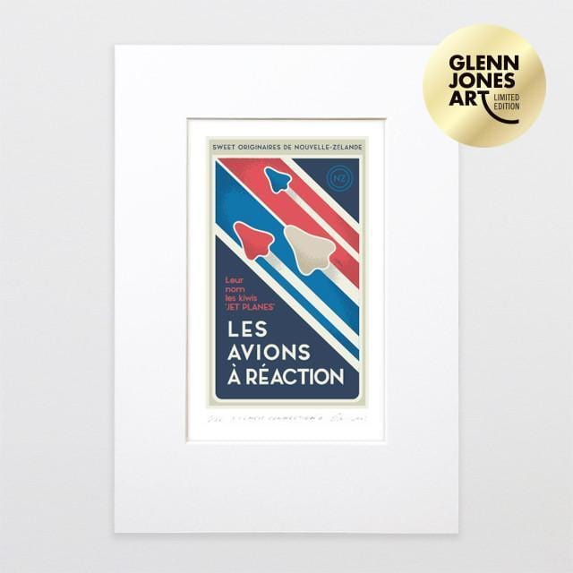 French Connection 4 - A4 Matted Limited Edition Art Print-Glenn Jones Art