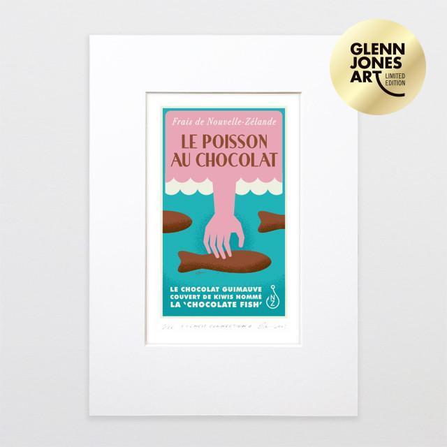 Glenn Jones Art French Connection 5 - A4 Matted Limited Edition Art Print Art Print Print in A4 mat