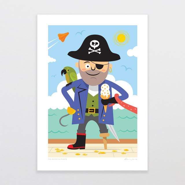 Glenn Jones Art The Rhyming Pirate Art Print Art Print